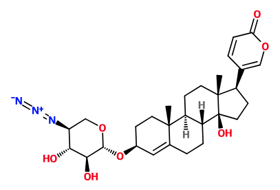 (image for) MC085456 5-[3-(5-Azido-3,4-dihydroxy-tetrahydro-pyran-2-yloxy)-14-hydroxy-10,13-dimethyl-2,3,6,7,8,9,10,11,12,13,14,15,16,17-tetradecahydro-1H-cyclopenta[a]phenanthren-17-yl]-pyran-2-one